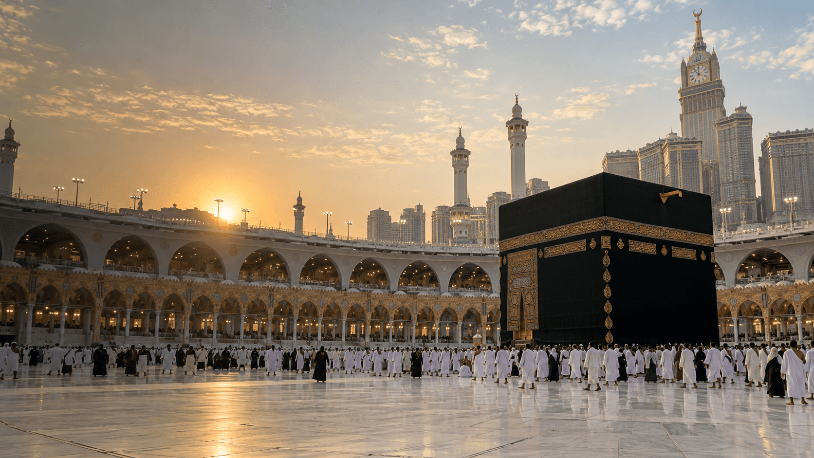 The Kaaba and surrounding courtyard